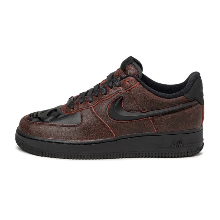Leder Sneaker*Nike Air Force 1 Retro QS *Halloween* Black / Black / Crimson