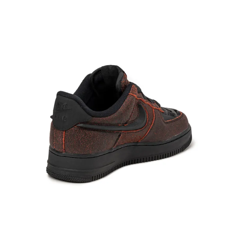 Leder Sneaker*Nike Air Force 1 Retro QS *Halloween* Black / Black / Crimson