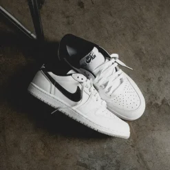 Leder Sneaker|Weiße Sneaker*Jordan Nike Air 1 Low 85 White / Black / Neutral Grey