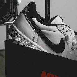 Leder Sneaker|Weiße Sneaker*Jordan Nike Air 1 Low 85 White / Black / Neutral Grey