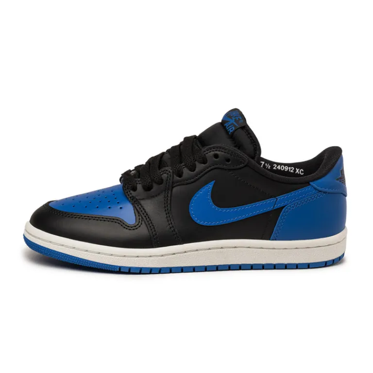 Leder Sneaker*Jordan Nike Air 1 Low 85 Black / Varsity Royal / Summit White
