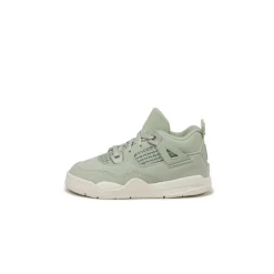 High-Top Sneaker|Leder Sneaker*Jordan Nike Air 4 Retro *Abundance* *TD* Seafoam / Sail / Metallic Silver