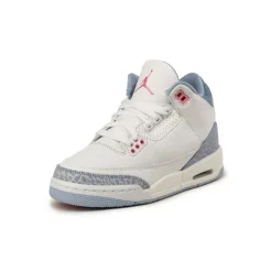 High-Top Sneaker|Leder Sneaker*Jordan Nike Air 3 Retro *Cobalt Bliss* *GS* White / Pink Glow / Cobalt Bliss