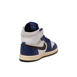 High-Top Sneaker|Leder Sneaker*Jordan Nike Air 1 Retro High OG *Rare Air* *PS* White / Black / Neutral Grey / Deep Royal Blue