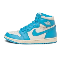 High-Top Sneaker|Leder Sneaker*Jordan Nike Air 1 Retro High OG *UNC Reimagined* Dark Powder Blue / Dark Powder Blue / Sail