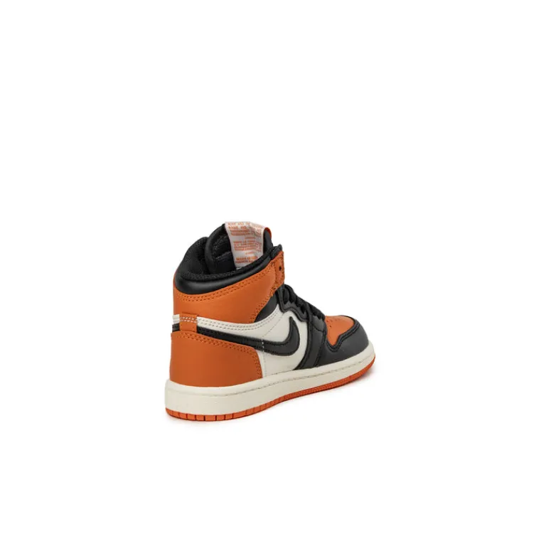 High-Top Sneaker|Leder Sneaker*Jordan Nike Air 1 Retro High OG *Shattered Backboard* *TD* Black / Black / Sail / Starfish
