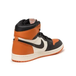 High-Top Sneaker|Leder Sneaker*Jordan Nike Air 1 Retro High OG *Shattered Backboard* Black / Black / Sail / Starfish