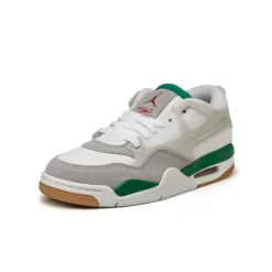 High-Top Sneaker|Weiße Sneaker*Jordan Nike Air 4 RM White / Pine Green / Neutral Grey / Wolf Grey