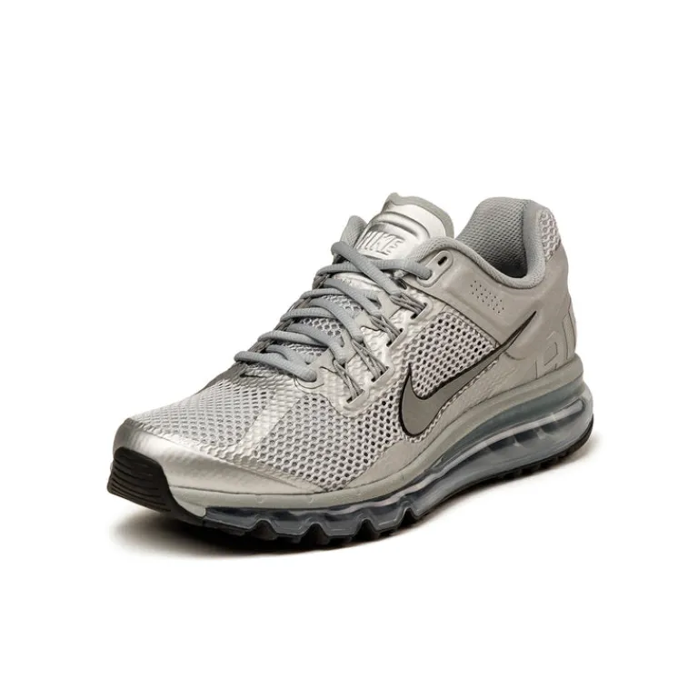 Vegane Sneaker|Retro Runner*Nike Air Max 2013 Metallic Silver / Metallic Silver / Black