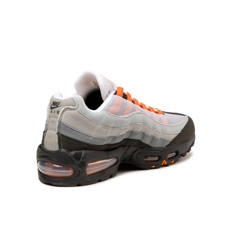 Leder Sneaker|Retro Runner*Nike Air Max 95 *Big Bubble* Black / Bright Mandarin / Clear Grey