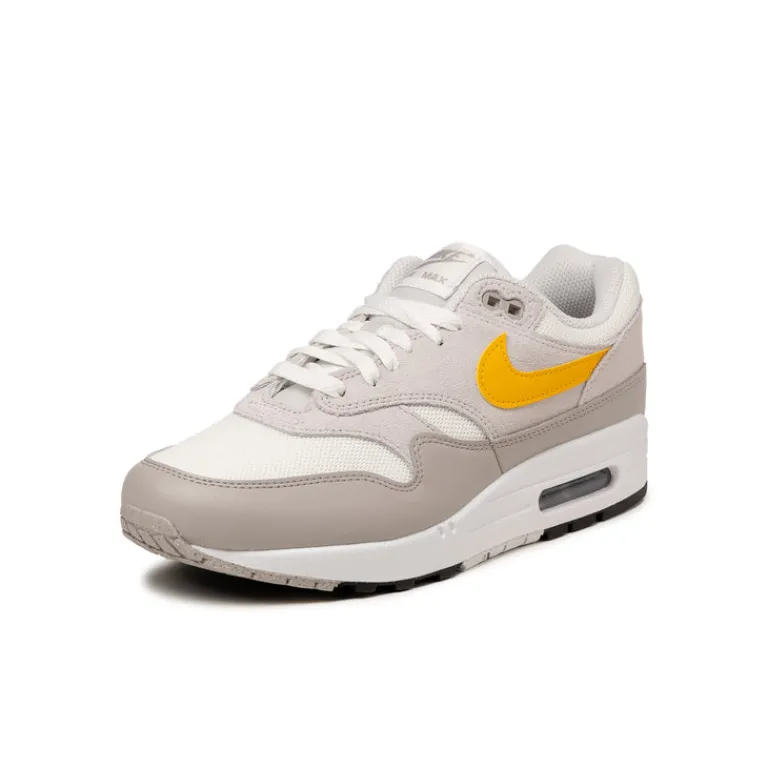 Leder Sneaker|Retro Runner*Nike Air Max 1 Essential Summit White / University Gold / Vast Grey