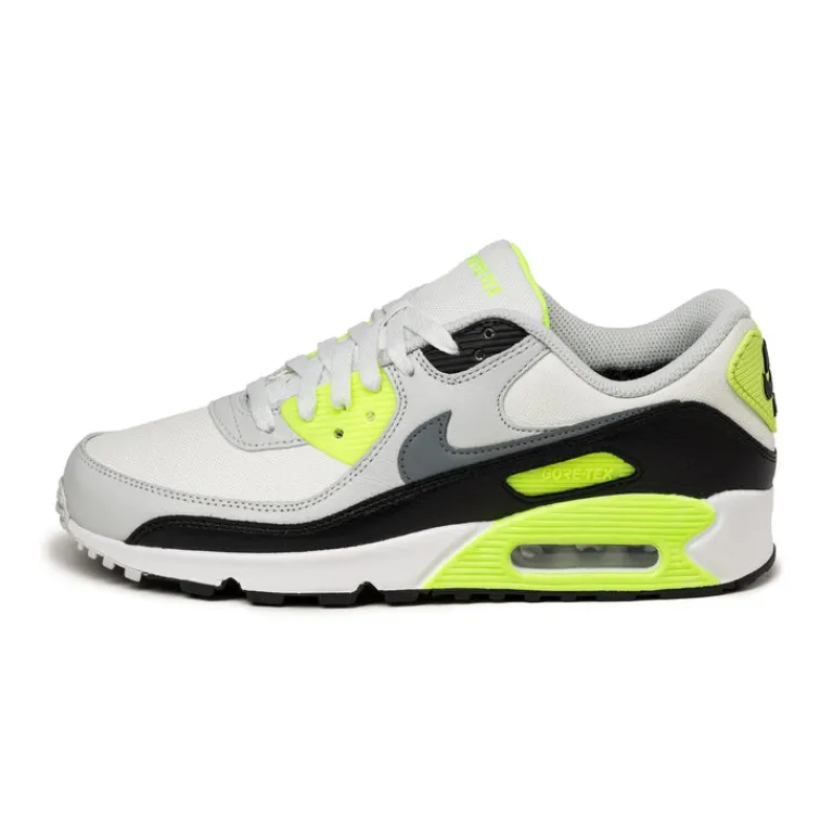Leder Sneaker|Wasserdichte Sneaker*Nike Air Max 90 *GTX* Summit White / Cool Grey / Volt / Black