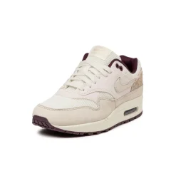 Leder Sneaker|Retro Runner*Nike Air Max 1 PRM *Burgundy Crush* Sail / Light Orewood Brown