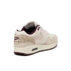 Leder Sneaker|Retro Runner*Nike Air Max 1 PRM *Burgundy Crush* Sail / Light Orewood Brown