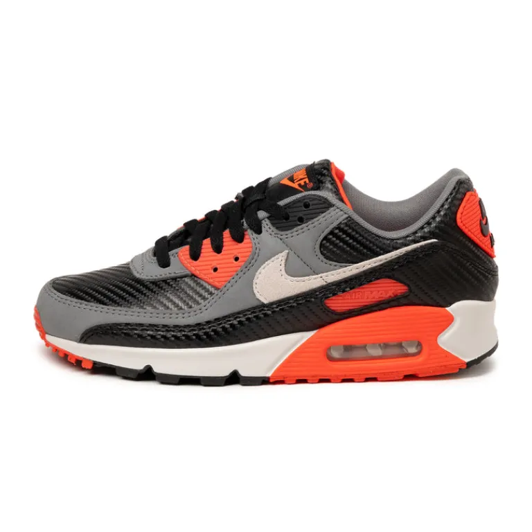 Leder Sneaker|Retro Runner*Nike Air Max 90 PRM *Carbon Fibre* Black / Photon Dust / Cool Grey