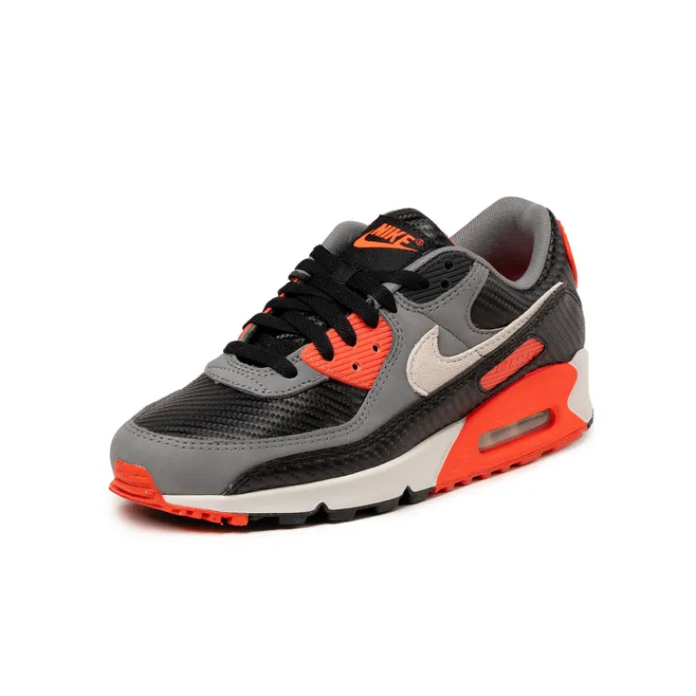 Leder Sneaker|Retro Runner*Nike Air Max 90 PRM *Carbon Fibre* Black / Photon Dust / Cool Grey