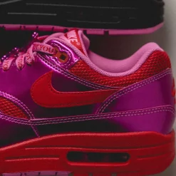 Leder Sneaker|Retro Runner*Nike Air Max 1 PRM *Valentine´s Day* Playful Pink / University Red / Playful Pink