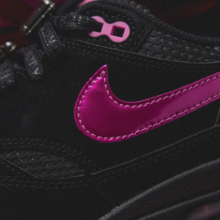 Leder Sneaker|Retro Runner*Nike Air Max 1 PRM *Valentine´s Day* Black / Playful Pink / University Red