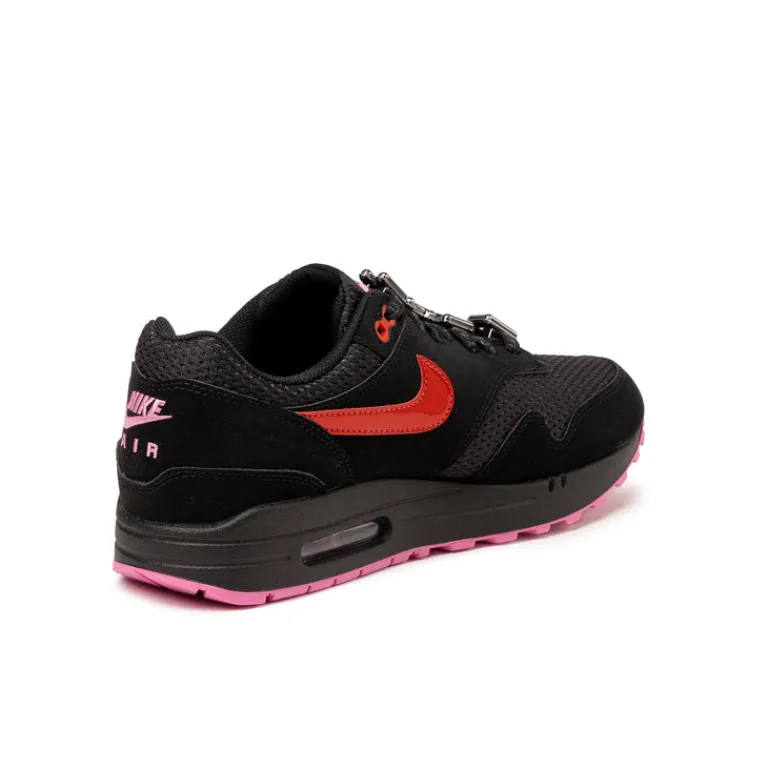 Leder Sneaker|Retro Runner*Nike Air Max 1 PRM *Valentine´s Day* Black / Playful Pink / University Red