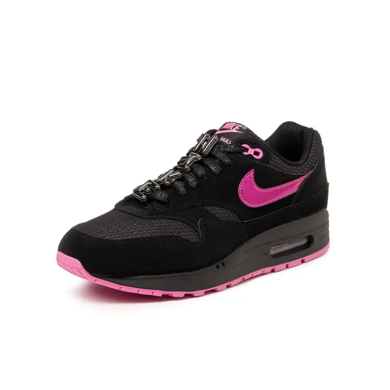 Leder Sneaker|Retro Runner*Nike Air Max 1 PRM *Valentine´s Day* Black / Playful Pink / University Red
