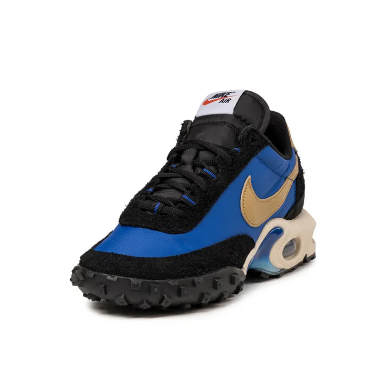 Leder Sneaker|Retro Runner*Nike Air Max Waffle SP Hyper Blue / Metallic Gold / Black