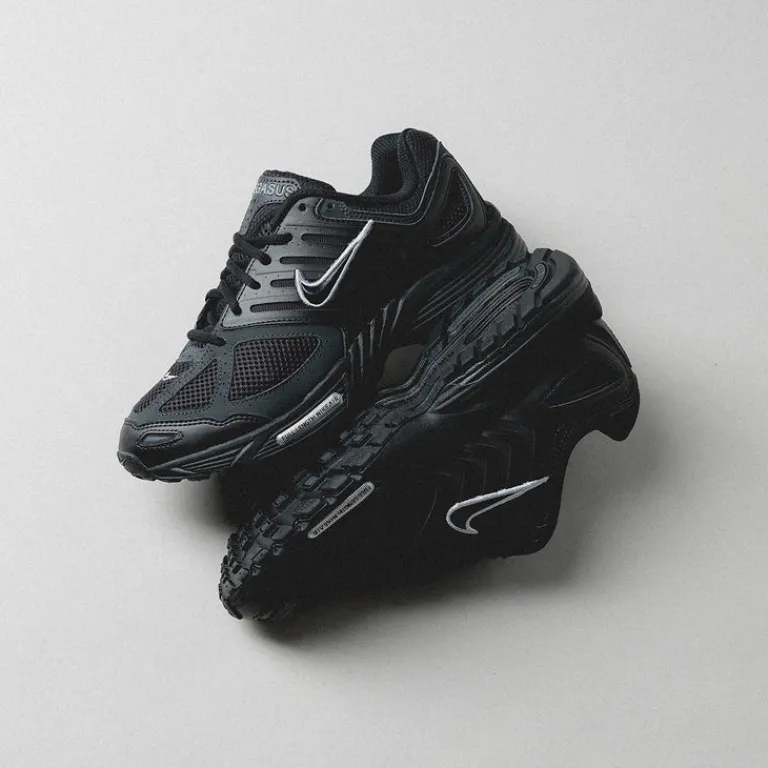 Leder Sneaker|Retro Runner*Nike Air Pegasus 2005 Black / Metallic Silver / Black