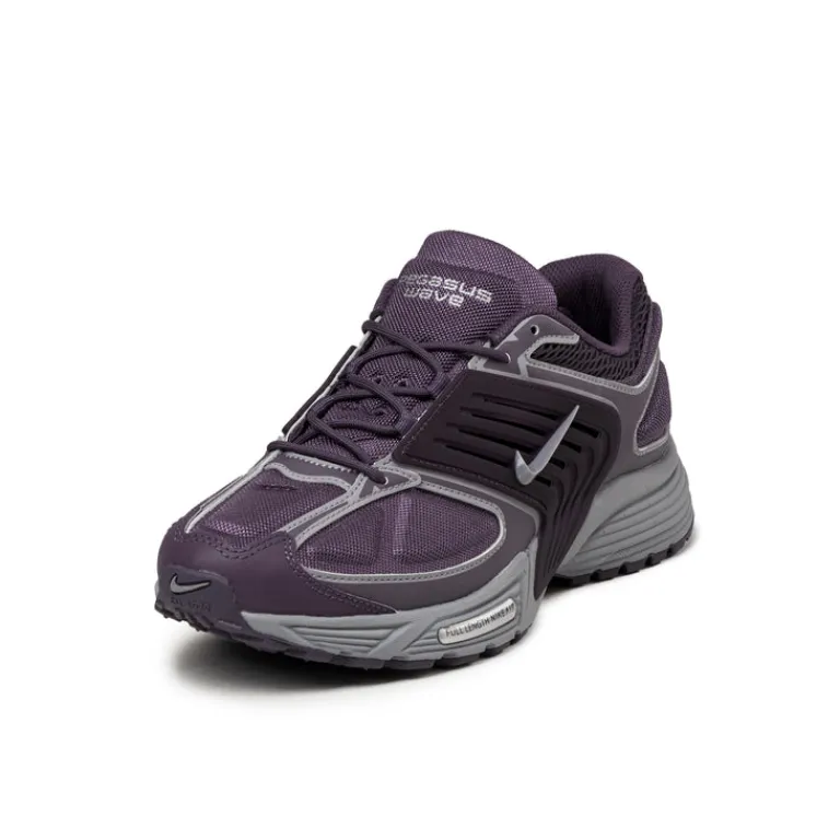 Leder Sneaker|Retro Runner*Nike Air Pegasus Wave Dark Raison / Cement Grey / Metallic Silver