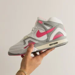 Leder Sneaker|High-Top Sneaker*Nike Air Tech Challenge 2 *Racer Pink* White / Racer Pink / Light Smoke Grey