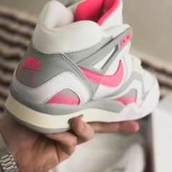 Leder Sneaker|High-Top Sneaker*Nike Air Tech Challenge 2 *Racer Pink* White / Racer Pink / Light Smoke Grey