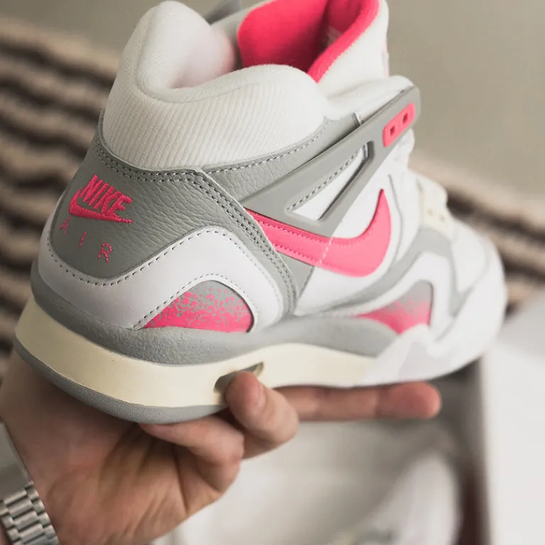 Leder Sneaker|High-Top Sneaker*Nike Air Tech Challenge 2 *Racer Pink* White / Racer Pink / Light Smoke Grey