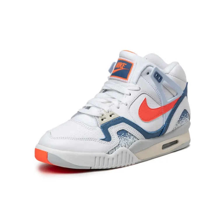 High-Top Sneaker|Leder Sneaker*Nike Air Tech Challenge 2 QS *Stone Blue* White / Tart / Stone Blue / Football Grey