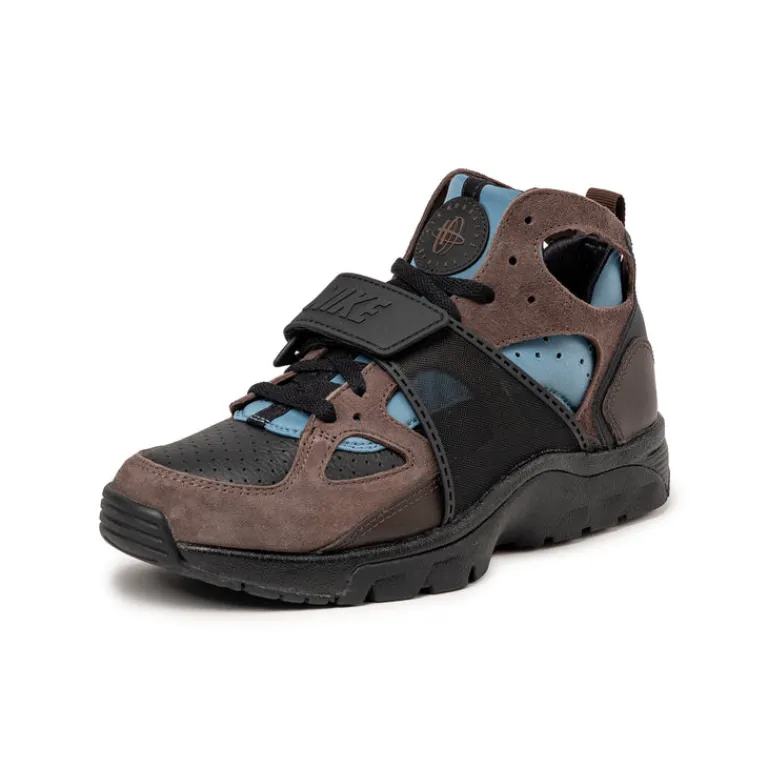 Leder Sneaker|High-Top Sneaker*Nike Air Trainer Huarache Black / Baroque Brown / Smokey Blue