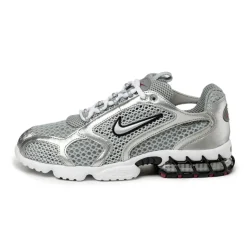 Leder Sneaker*Nike Air Zoom Spiridon Cage 2 Light Smoke Grey / Metallic Silver
