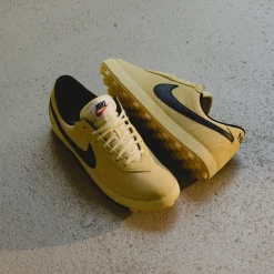 Leder Sneaker*Nike Astrograbber QS Soft Yellow / Black / Sail / Safety Orange