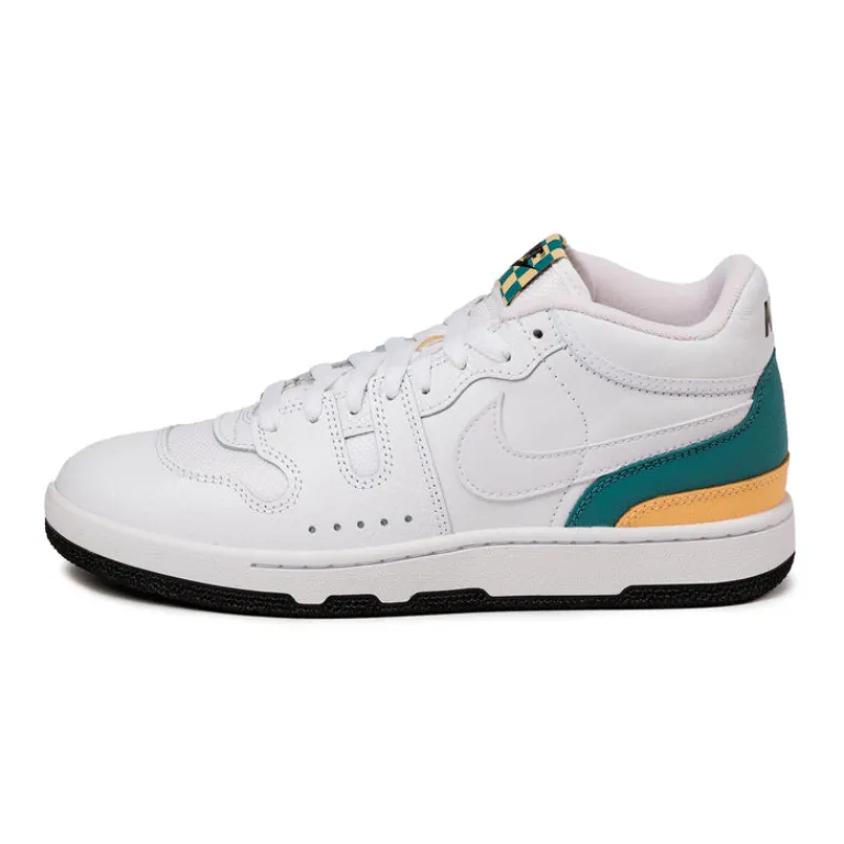 Leder Sneaker|High-Top Sneaker*Nike Attack *Year of the Snake* White / White / Mineral Teal / Melon Tint