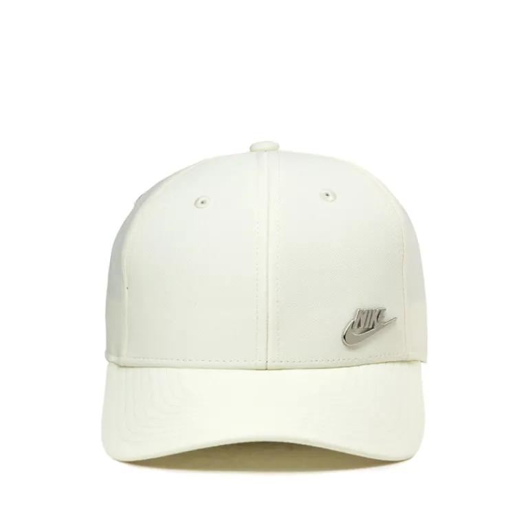 Caps & Bucket Hats*Nike Dri-Fit Club Structured Metal Logo Cap Coconut Milk / Metallic Silver