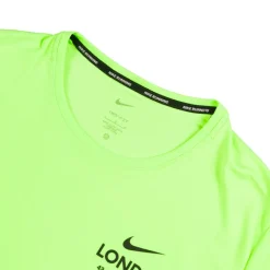 Running|T-Shirts*Nike Dri-FIT Miler UV Running T-Shirt Lime Blast