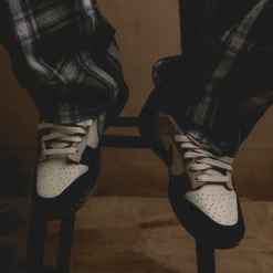 Leder Sneaker*Nike Dunk Low QS *Bicoastal* Light Orewood Brown / Bicoastal / Cream II / Black
