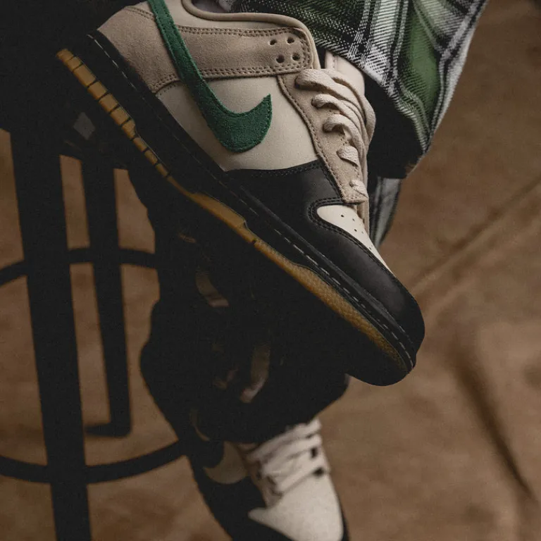 Leder Sneaker*Nike Dunk Low QS *Bicoastal* Light Orewood Brown / Bicoastal / Cream II / Black