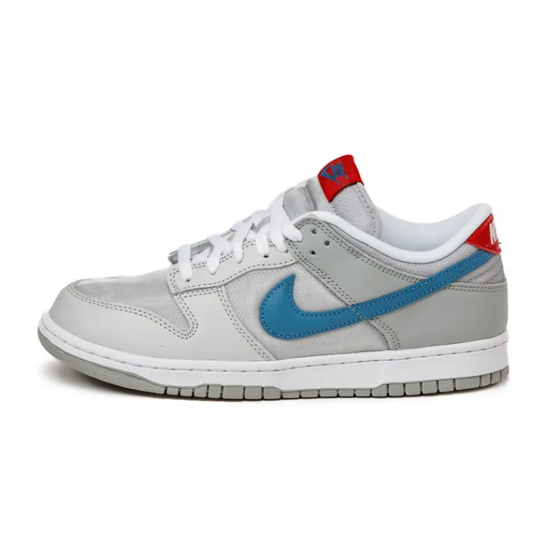 Leder Sneaker|Weiße Sneaker*Nike Dunk Low QS *Silver Surfer* Metallic Silver / Aegean Storm