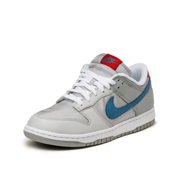 Leder Sneaker|Weiße Sneaker*Nike Dunk Low QS *Silver Surfer* Metallic Silver / Aegean Storm
