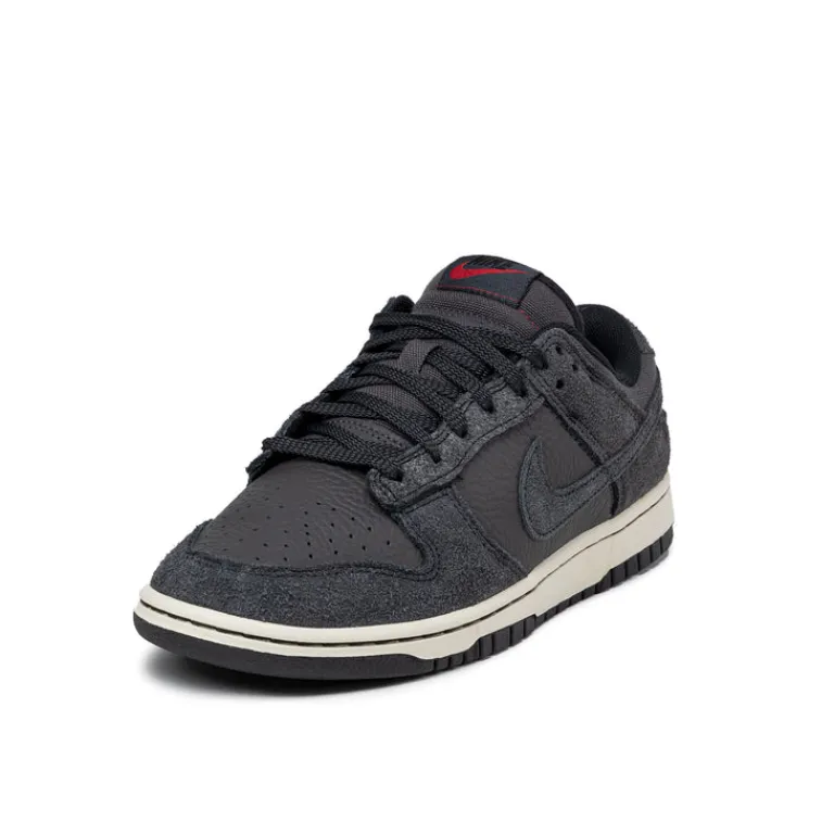 Leder Sneaker*Nike Dunk Low Retro PRM Black / Off Noir / Medium Ash / Coconut Milk