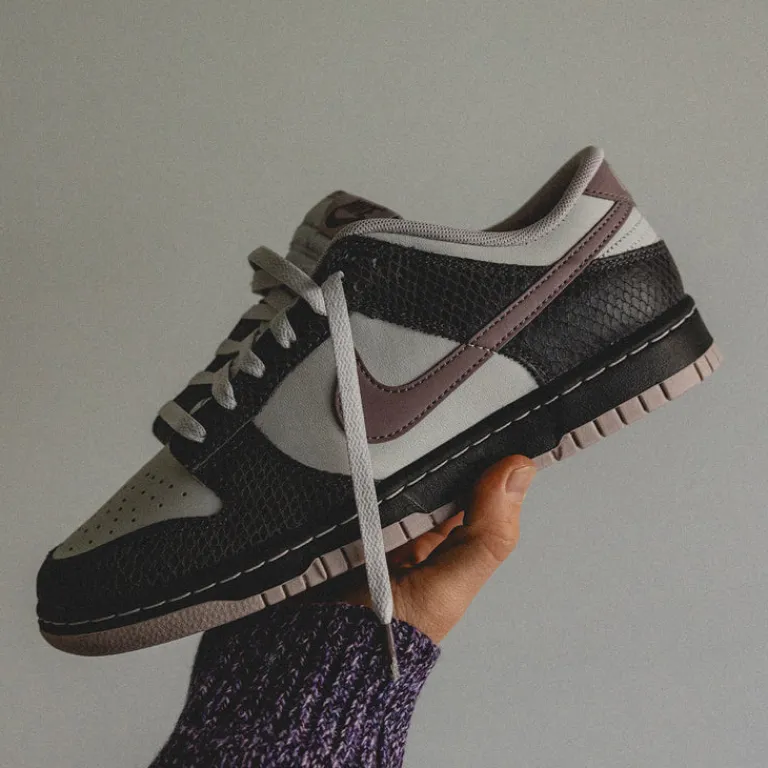 Leder Sneaker*Nike Dunk Low Retro SE Medium Ash / Taupe Grey / Vast Grey