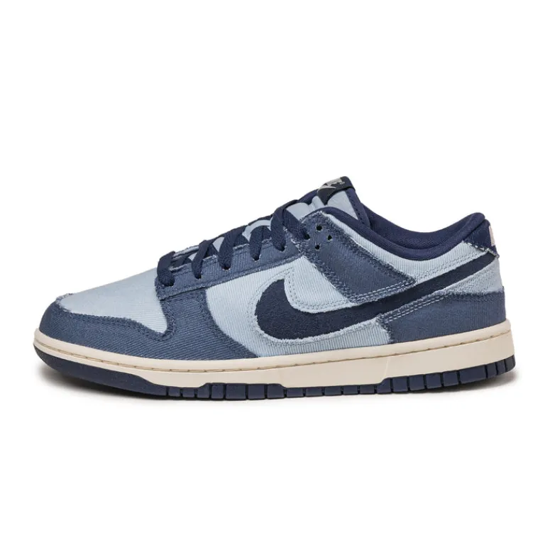 Leder Sneaker*Nike Dunk Low Retro SE *Denim* Light Armory Blue / Midnight Navy