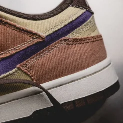 Leder Sneaker*Nike Dunk Low Retro SE *Denim* Dusted Clay / Dusty Amethyst / Team Gold