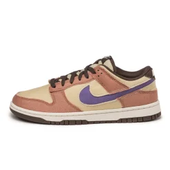 Leder Sneaker*Nike Dunk Low Retro SE *Denim* Dusted Clay / Dusty Amethyst / Team Gold