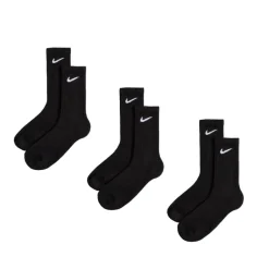 Socken*Nike Everyday Cushioned Crew Socks 3 Pack Black / White