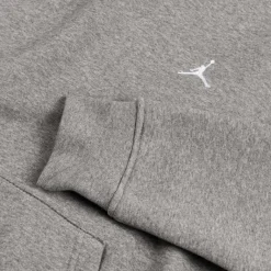 Hoodies*Nike Jordan Brooklyn Fleece Pullover Hoodie Carbon Heather / White