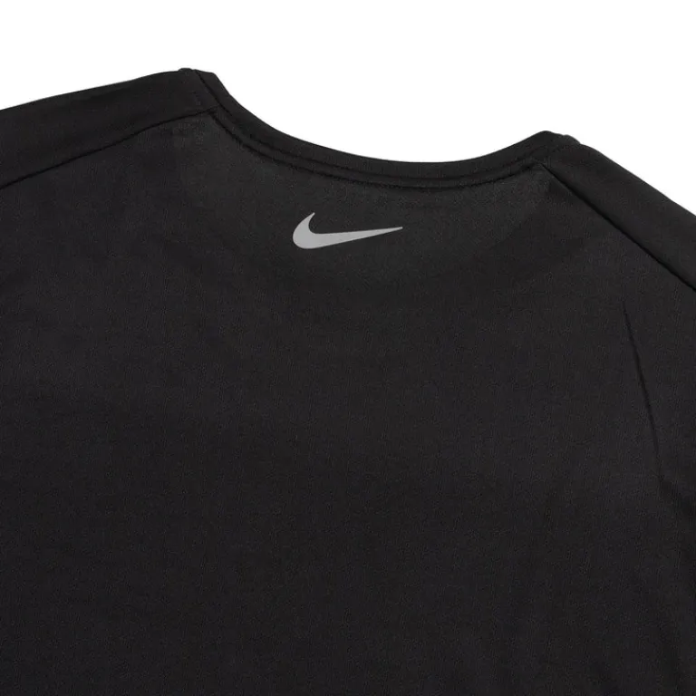 Running|T-Shirts*Nike Miler Flash Dri-FIT UV Short-Sleeve Running Top Black / Reflective Silver