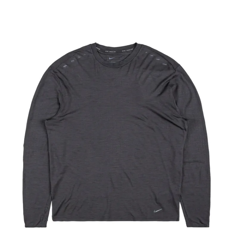 Running|T-Shirts*Nike Run Wool Dri-Fit Adv Long-Sleeve Running Top Black / Anthracite